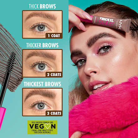 Brow Mascara Thick It Stick It 06 Brunette, 7 ml NYX PROFESSIONAL MAKEUP