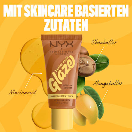 Foundation Buttermelt Glaze mit LSF 30, 06 Praline Butta, 30 ml