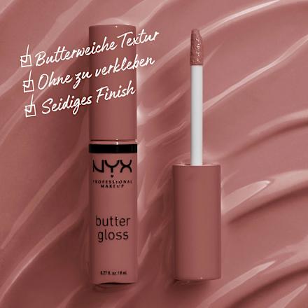 Lipgloss Butter 47 Spiked Toffee, 8 ml NYX PROFESSIONAL MAKEUP