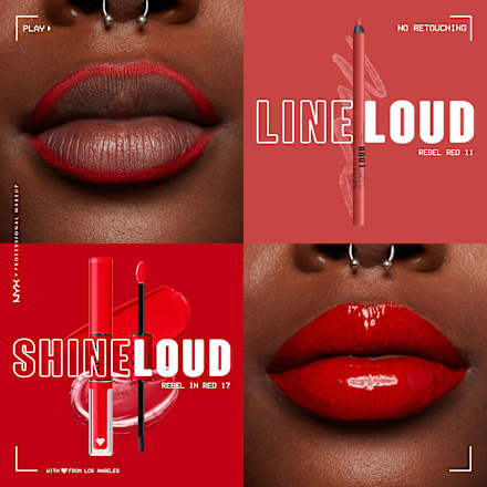 Lippenstift Shine Loud Pro Pigment 17 Rebel In Red, 1 St