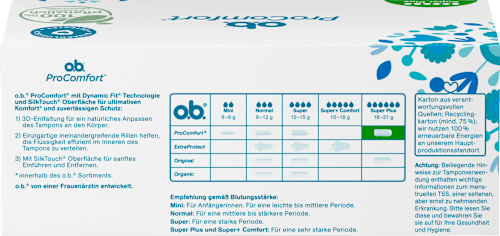 Tampons ProComfort Super Plus, 32 stuks