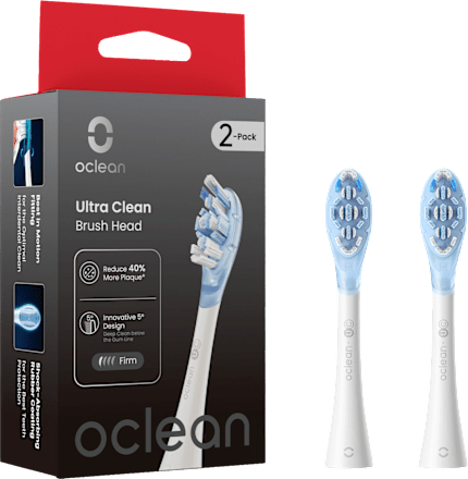 Aufsteckbürsten Ultra Clean weiß, 2 St