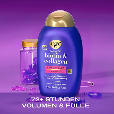 Conditioner dik & vol, biotine & collageen, 385 ml