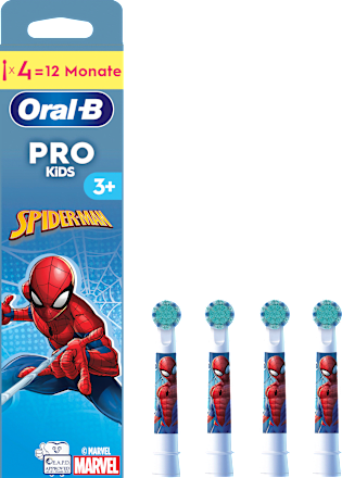 Aufsteckbürsten Kinder PRO Spiderman, ab 3 Jahren, 4 St