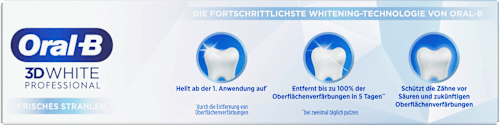 Tandpasta 3D White Professional Express Whitening frisse uitstraling, 75 ml