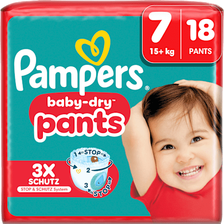 Baby Pants Baby Dry Gr. 7 XL (15+ kg), 18 St