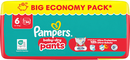 Baby Pants Gr. 6 XL (13-19 kg) Big Pack, 50 St