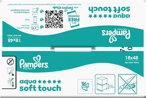 Feuchttücher aqua soft touch (18x48 St), 864 St