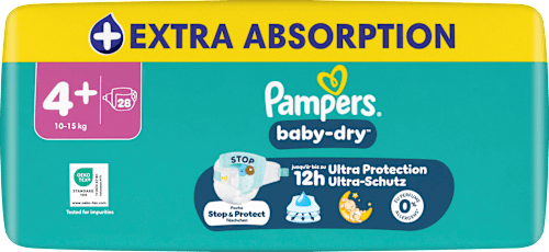 Windeln Baby Dry Gr. 4+ (10-15 kg), 28 St