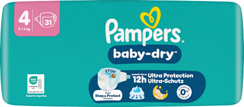 Windeln Baby Dry Gr. 4 (9-14 kg), 31 St