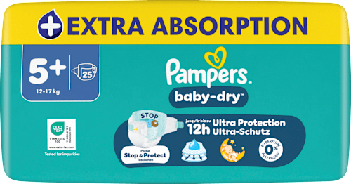 Windeln Baby Dry Gr. 5+ (12-17 kg), 25 St