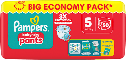 Baby Pants Baby Dry Gr. 5 Junior (11-17 kg) Big Pack, 50 St Pampers