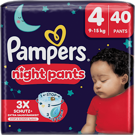 Baby Pants night Gr.4 (9-15 kg), 40 St Pampers