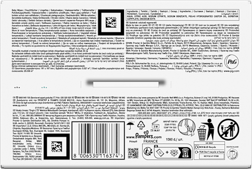 Feuchttücher 99 % water (18x60 St), 1.080 St