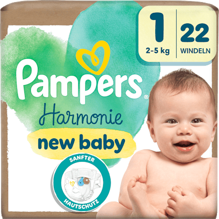 Windeln Harmonie new baby Gr. 1 (2-5 kg), 22 St Pampers Harmonie