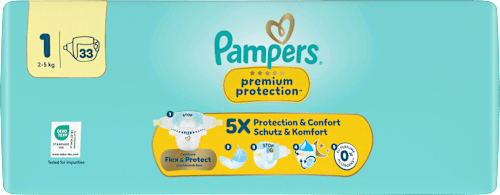 Windeln Premium Protection Gr. 1 (2-5 kg), 33 St
