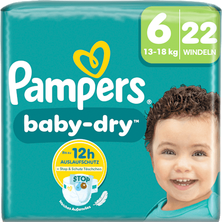 Windeln Baby Dry Gr.6 XL (13-18 kg), 22 St Pampers