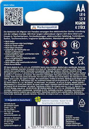 Batterien Mignon AA, 4 St