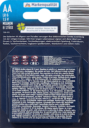 Batterijen Power Mignon AA, 8 stuks