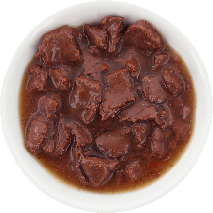 Nassfutter Katze mit Rind, 85 g