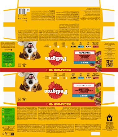 Nassfutter Hund gemischte Selektion in Gelee, Megapack (40x100 g), 4 kg