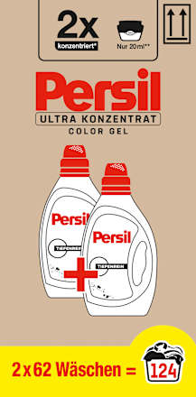 Colorwaschmittel Gel Ultra Konzentrat (2x62WL), 124 Wl