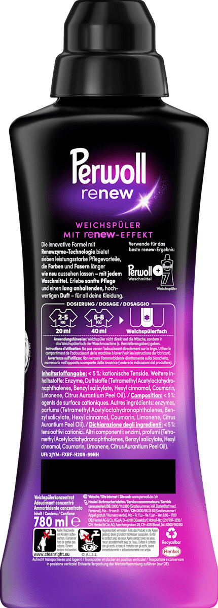 Perwoll Weichspüler renew7 Floral Elixir 39WL, 780 ml