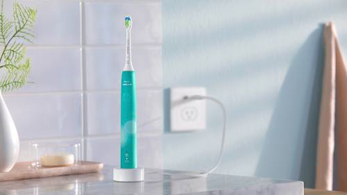 Elektrische sonische tandenborstel Serie 4100 turquoise, 1 stuk