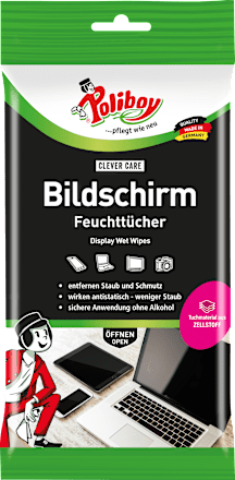 Feuchte Reinigungstücher für Bildschirme, 30 St