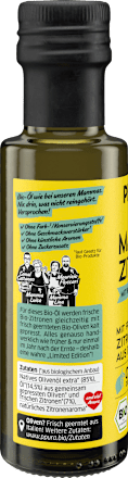 Olivenöl "Mammas Zitrone" mit frischen Amalfi Zitronen, 100 ml