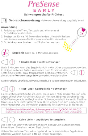 Schwangerschaftsfrühtest, 2 St