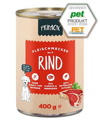 Nat hondenvoer rundvlees, 400 g