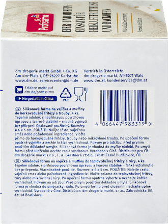 Eier- und Muffineinsatz Silikon für Heißluftfritteuse und Backofen, 4 St