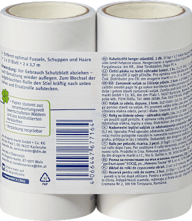 Fusselroller Nachfüllpack, 2 St Profissimo