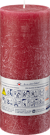 Rustieke kaars bordeaux 160/68, 1 st.