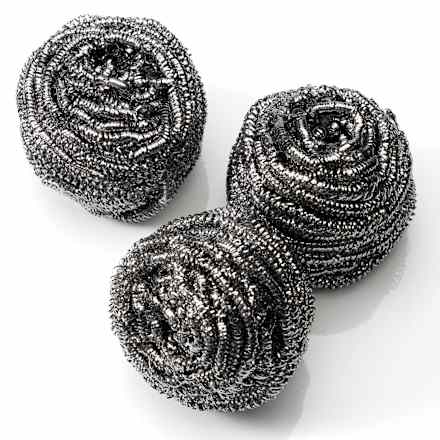 RVS schuurspiralen, 3 stuks