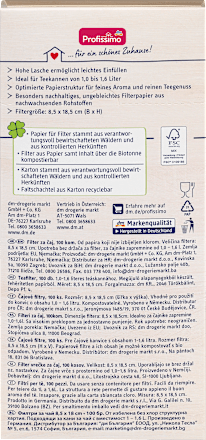 Teefilter, 100 St Profissimo