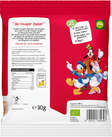 Kindersnack Knusper Zauber Mais mit Erdbeere ab 12 Monaten, 30 g