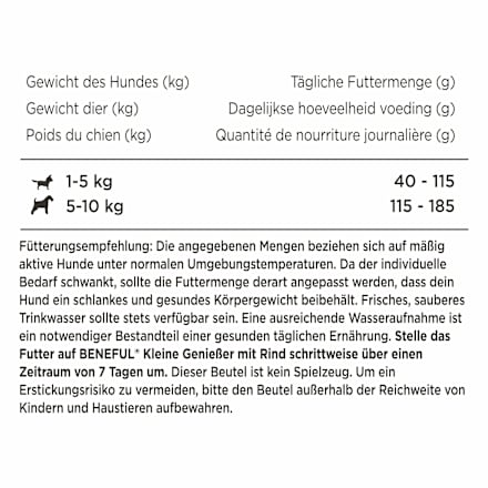 Droog hondenvoer met rundvlees & tuingroenten, kleine lekkernijen voor kleine rassen, 2,8 kg