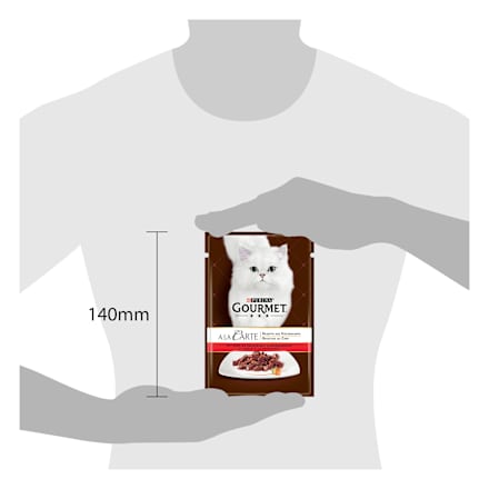 Nat kattenvoer met rundvlees & groenten, à la carte, 85 g