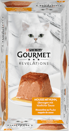 Nassfutter Katze Mousse mit Huhn, Revelations (2 x 57g), 114 g Purina Gourmet