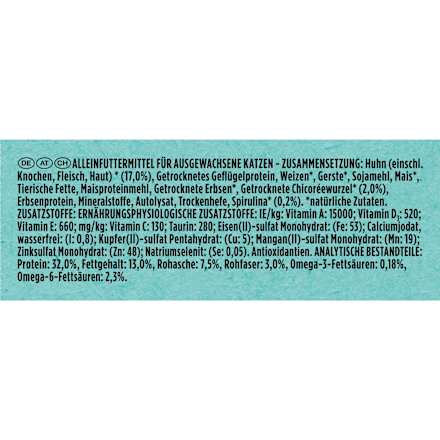 Droog kattenvoer met kip & spirulina, dual nature natuurlijke verdediging, 650 g