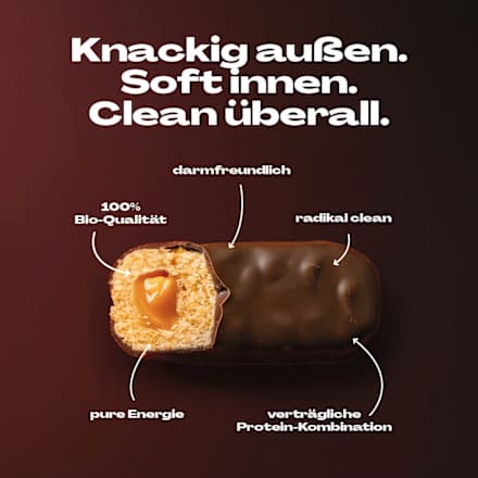 Proteinriegel Salted Peanut Caramel, vegan, 45 g