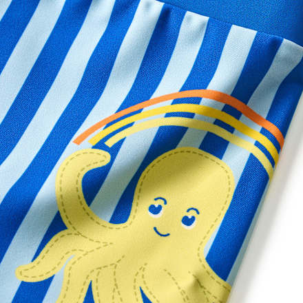 Badehose mit Oktopus-Motiv, blau, Gr. 98/104, 1 St