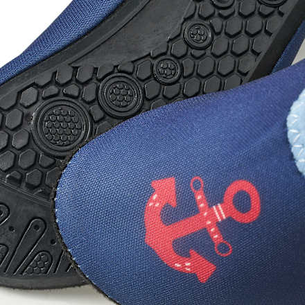 Badeschuhe mit Anker-Muster, blau, Gr. 25/26, 1 St