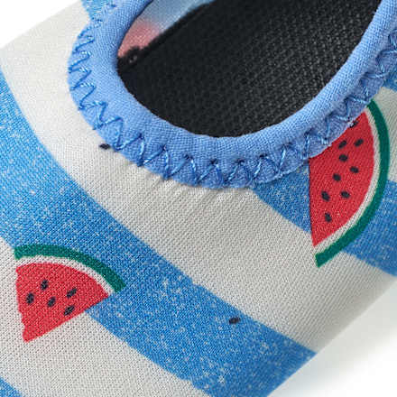 Badeschuhe mit Melonen-Muster, blau & rot, Gr. 25/26, 1 St PUSBLU