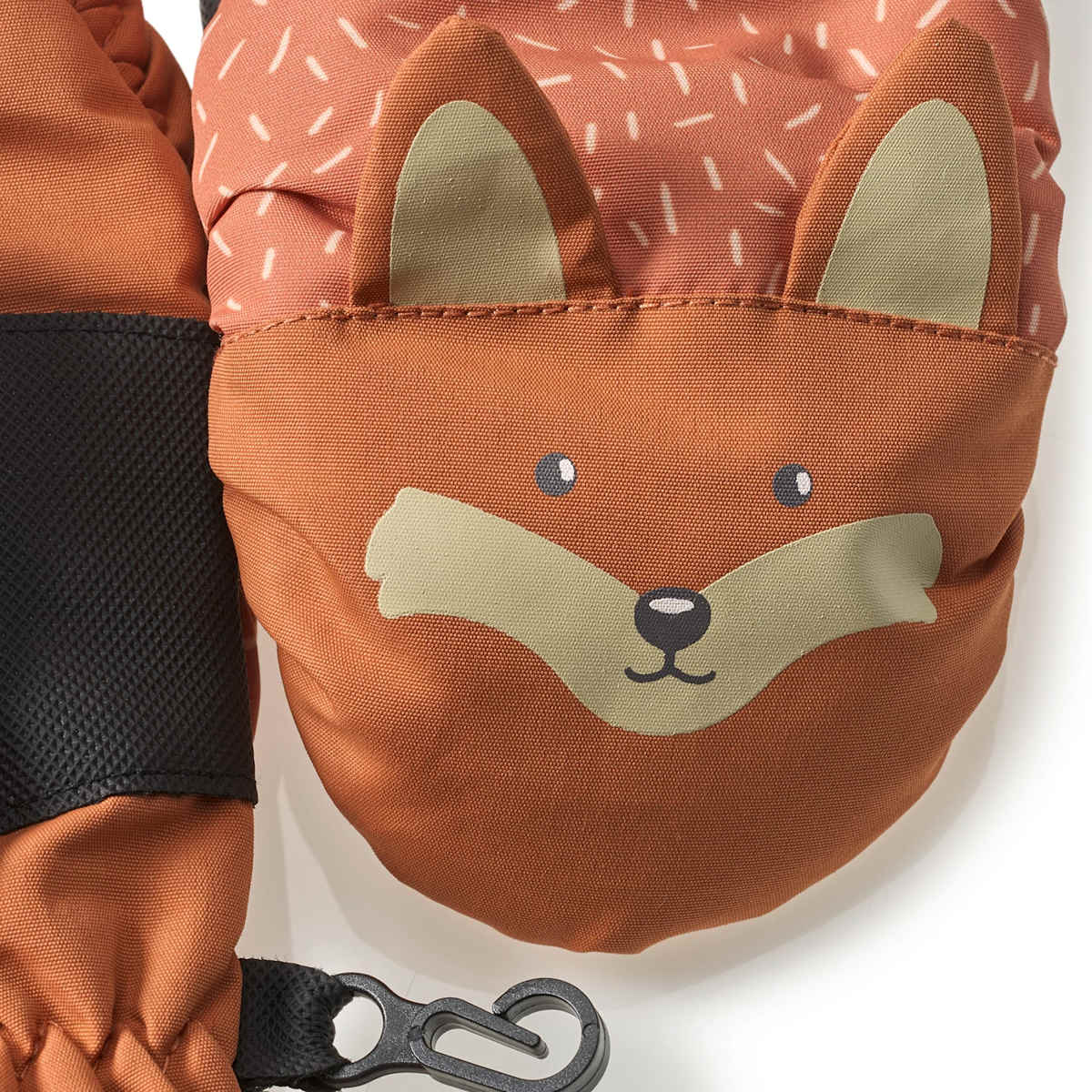 PUSBLU Fäustlinge mit Fuchs-Motiv, braun, Gr. 3, 1 St