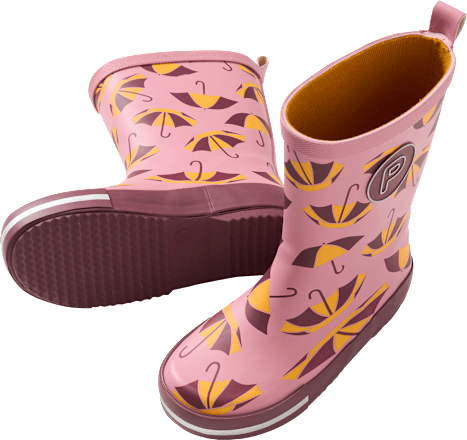 Gummistiefel mit Schirm-Muster, rosa, Gr. 28/29, 1 St
