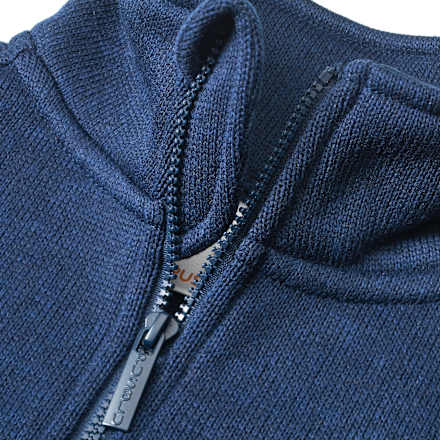 Jacke aus Strickfleece, blau, Gr. 128, 1 St