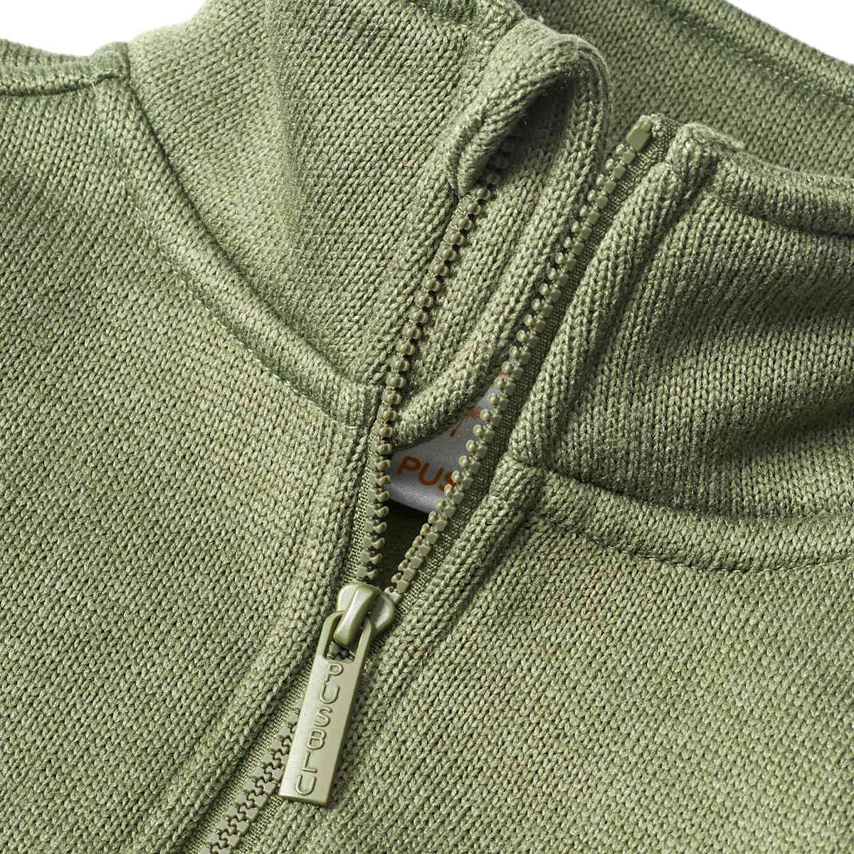 Veste PUSBLU en polaire tricotée, verte, taille 134, 1 pce